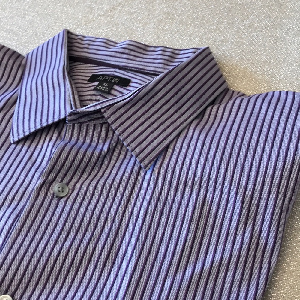 Purple stripe shirt